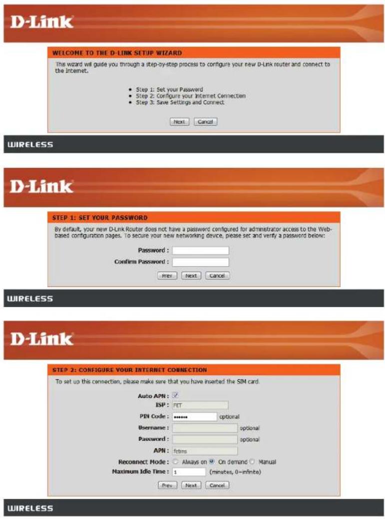 D-LINK DWR510 - Mode Routeur : Utilitaire de configuration Web - 4