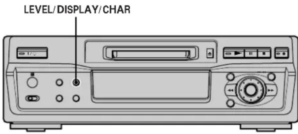 SONY MDSS41 - Emploi de l'afficheur - 1