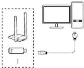 TP-LINK Archer T2UH - Connectez-vous à un ordinateur - 2