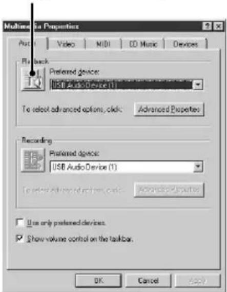 SONY USB Digital Audio Converter - Inställing av multimedia-parametrar på datorn - 1