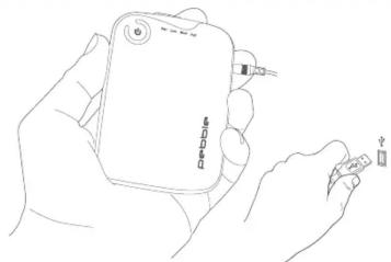 Veho Pebble XT - What's in the box 2. Charging the Pebble 3. Charging your mobile device 4. Fully charged and ready to go - 2