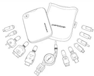 Veho Pebble XT - What's in the box 2. Charging the Pebble 3. Charging your mobile device 4. Fully charged and ready to go - 1