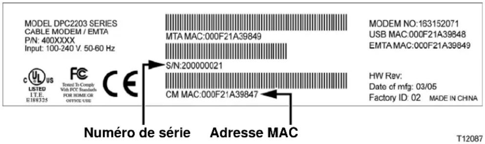 CISCO DPC2203 - Je ne dispose pas d'un compte d'accès Internet à haut débit - 1