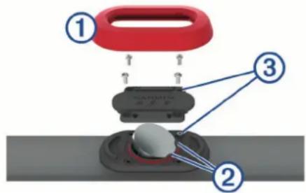 GARMIN HRMRun - Wymienianie baterii czujnika tetna - 1