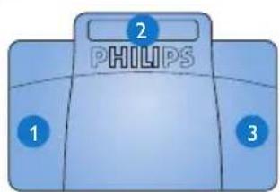 PHILIPS LFH2310 - Uw voetpedaal gebruiken3 - 1