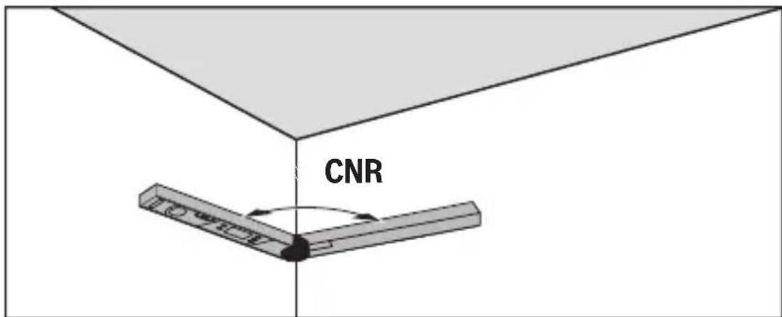 BOSCH PAM 220 - "2. CNR": Memorización del ángulo de la esquina (Corner Angle) - 1