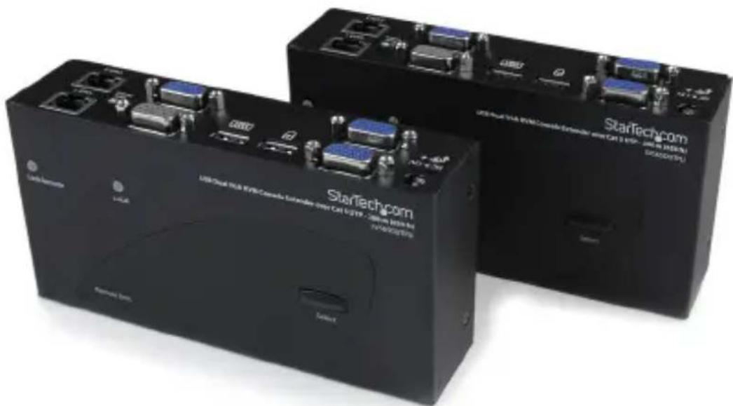 StarTech.com SV565DUTPU - USB接統デュルVGA Cat5対応KVM CONSONEUR工ケス总冠军-200m - 1