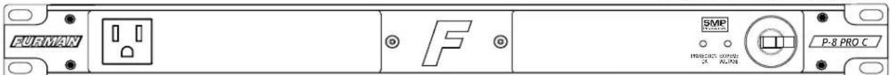 Furman P8 PRO C - P-8 PRO C PANEL FRONTAL - 1