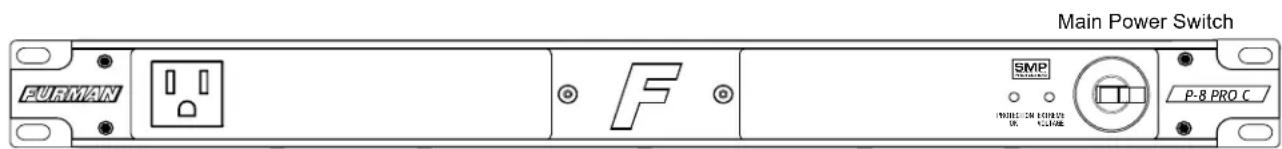 Furman P8 PRO C - P-8 PRO C FRONT PANEL - 1