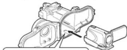 JVC WRMG300 - Inserte la-camera en la carcasa submarina. - 1