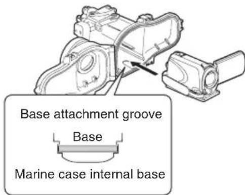JVC WRMG300 - Insert the camera into the marine case. - 1
