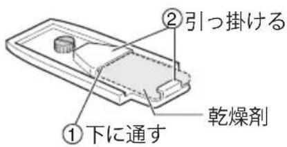 JVC WRMG300 - 台座の裏側に乾燥剤を装着する - 1