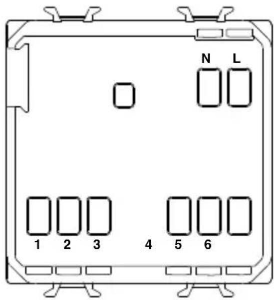 Gewiss GW12581 - Descripción Bornas - 1
