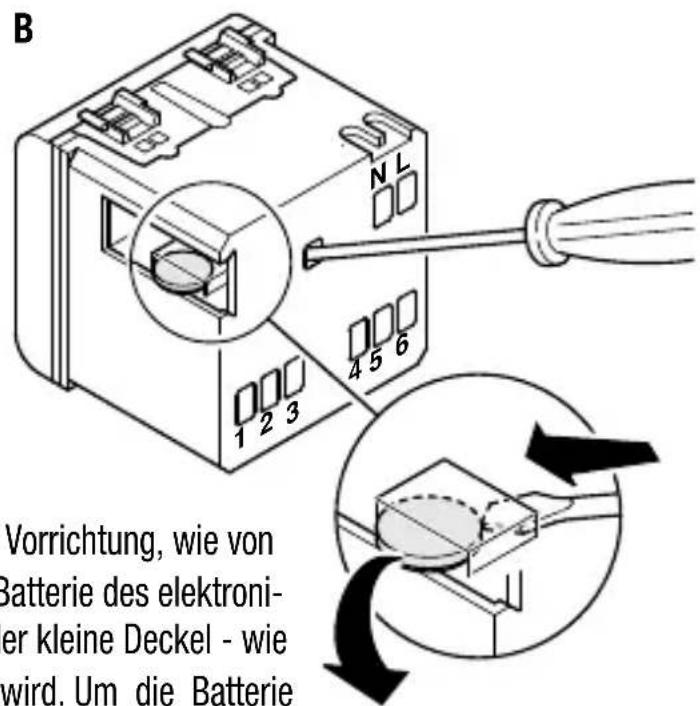Gewiss GW12581 - Entfernung der Batterie - 2