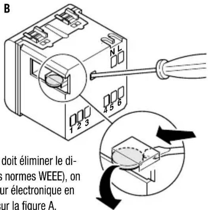 Gewiss GW12581 - Comment enlever la batterie - 2