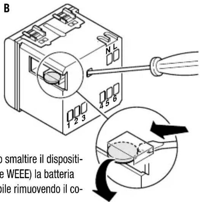 Gewiss GW12581 - Rimozione batteria - 2