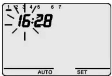 Gewiss GW21825 - Einstellung des Wochentages - 1