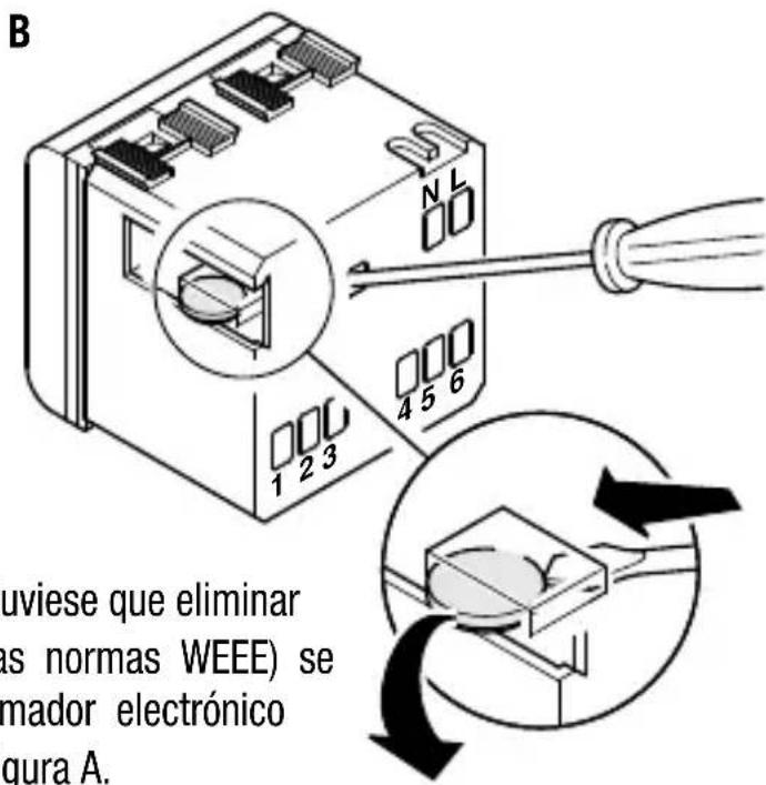 Gewiss GW21825 - Extracción bateria - 2