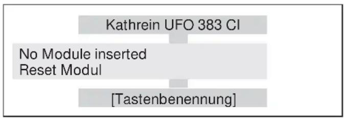 KATHREIN UFZ 383 - Einstellanweisung für das CI-Modul - 1