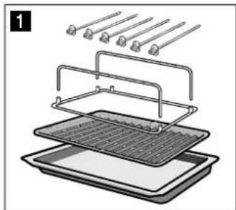 BOSCH HEZ635000 - Mise en place de la brochette - 1