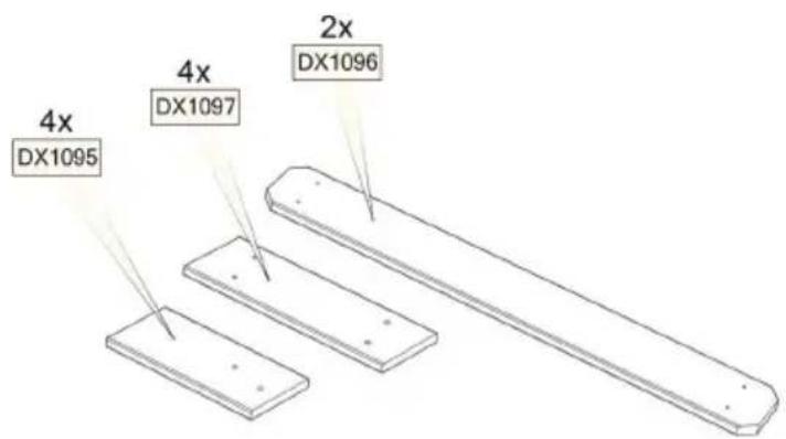 EXIT Aksent Sand Water & Picnictable (2 s) Deluxe - Parts list / Teileliste / Onderdelen / Listes des pieces - 2