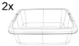 EXIT Aksent Sand Water & Picnictable (2 s) Deluxe - Parts list / Teileliste / Onderdelen / Listes des pieces - 4