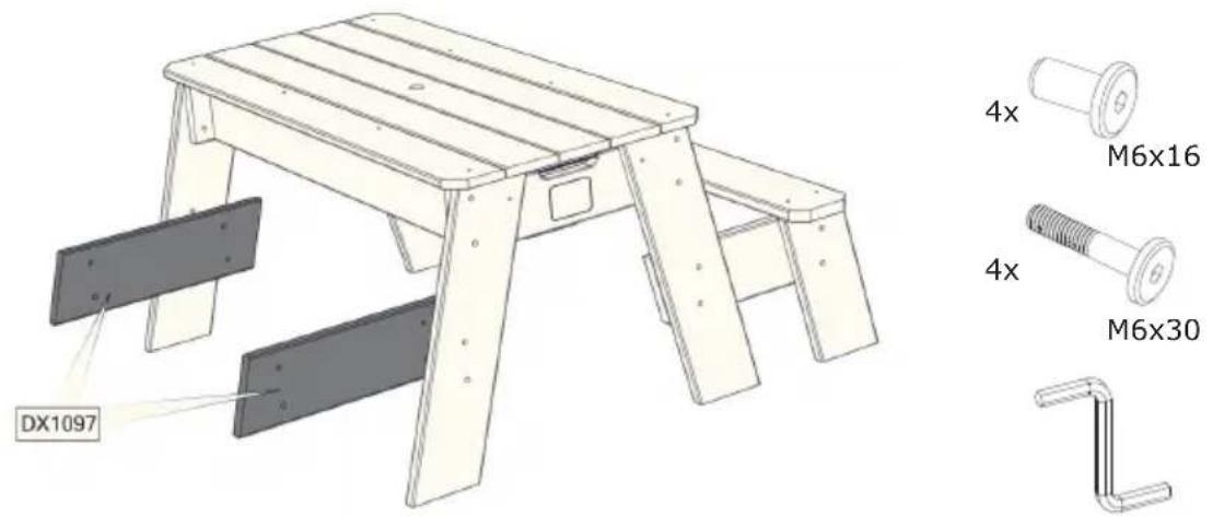 EXIT Aksent Sand Water & Picnictable (2 s) Deluxe - Step 10 / Schritt 10 / Stap 10 / Étape 10 - 1