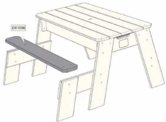 EXIT Aksent Sand Water & Picnictable (2 s) Deluxe - Step 9 / Schritt 9 / Stap 9 / Étape 9 - 1