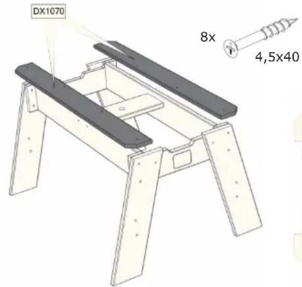 EXIT Aksent Sand Water & Picnictable (2 s) Deluxe - Step 4 / Schritt 4 / Stap 4 / Étape 4 - 1
