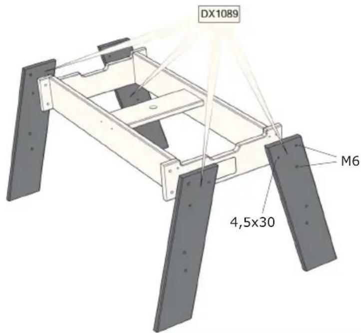 EXIT Aksent Sand Water & Picnictable (2 s) Deluxe - Step 3 / Schritt 3 / Stap 3 / Étape 3 - 1