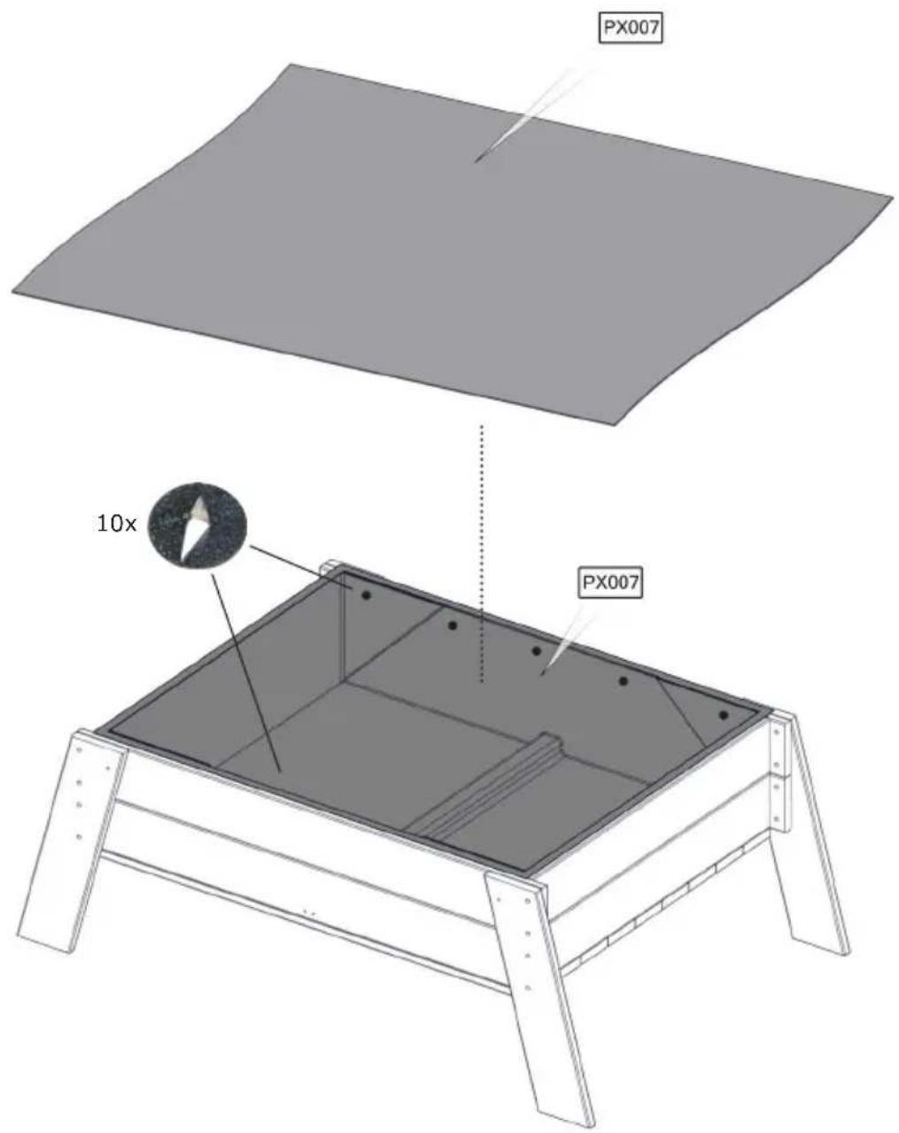 EXIT Aksent Sandtable XL - Assembly / Montage / Montage / L'assemblage - 7