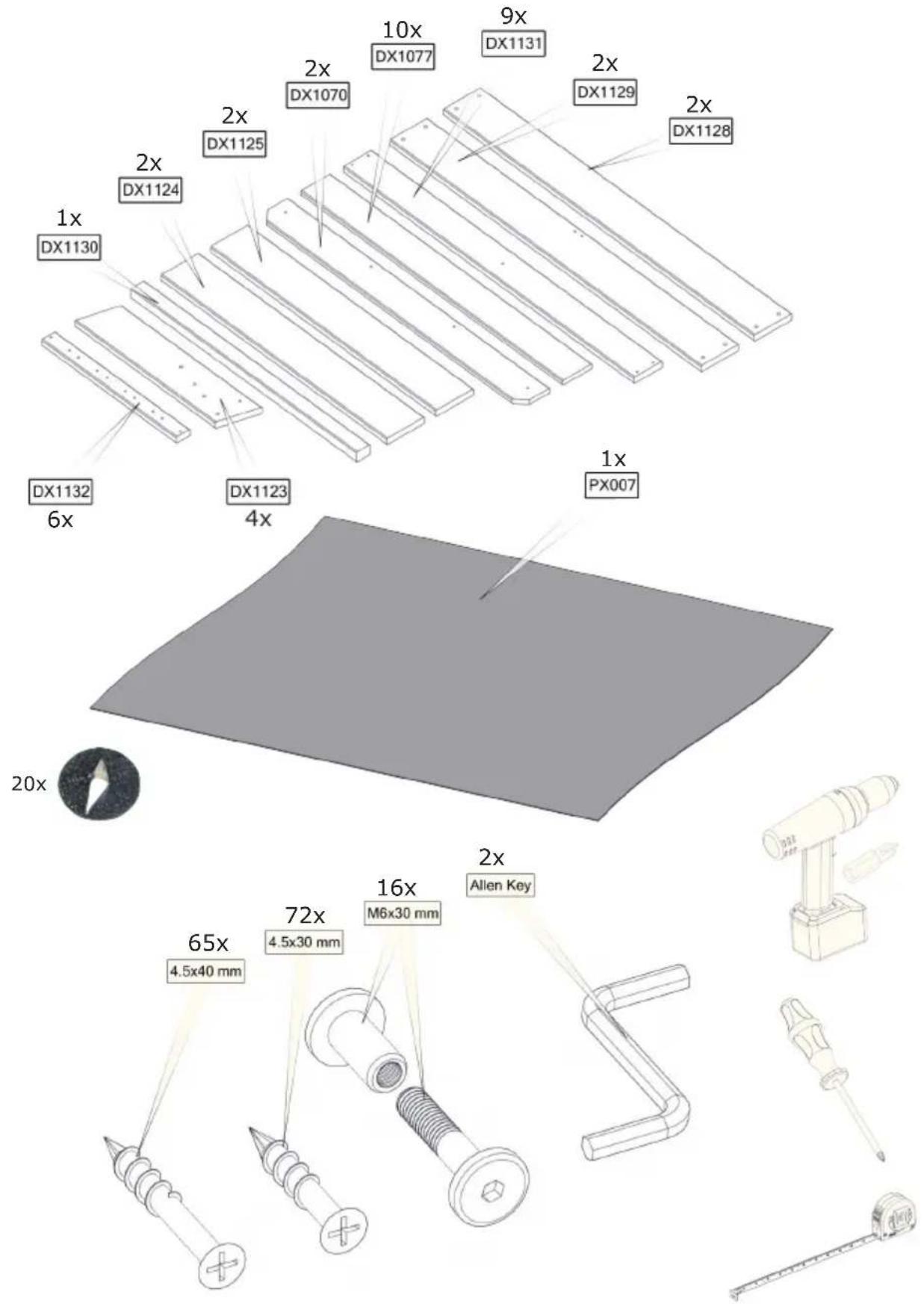 EXIT Aksent Sandtable XL - Assembly / Montage / Montage / L'assemblage - 1