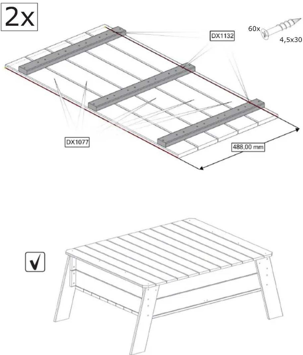 EXIT Aksent Sandtable XL - Assembly / Montage / Montage / L'assemblage - 9