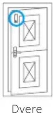EZVIZ T6 - Inštalácia detektora pre otvorené/zatvorené - 2