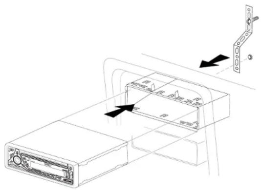 JENSEN MP6211 - Installation universelle à l'aide du manchon du montage - 2