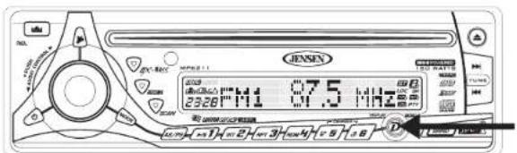 JENSEN MP6211 - Operación del Menu - 1