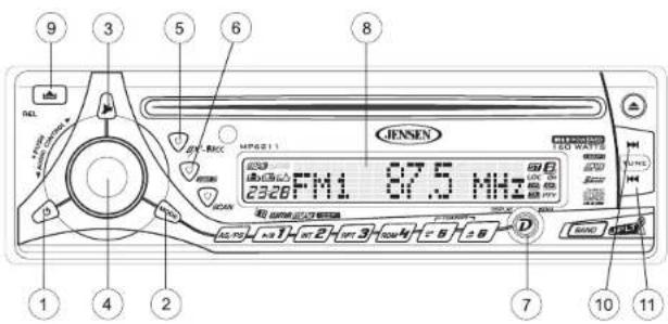 JENSEN MP6211 - Volumen/Regulador Audio - 1