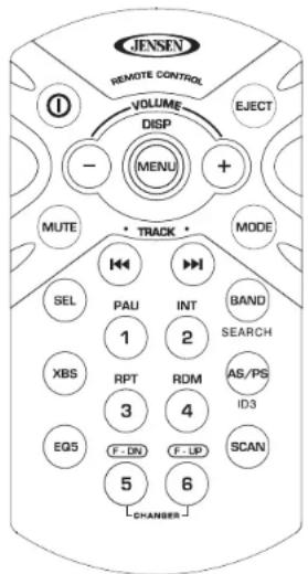 JENSEN MP6211 - CONTROL REMOTO - 1