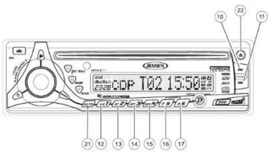 JENSEN MP6211 - Display CD Text - 1