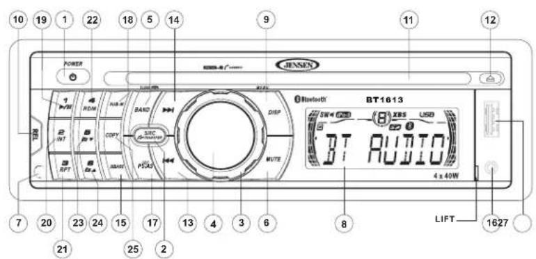 JENSEN BT1613 - OPERATION LECTEUR CD - 1