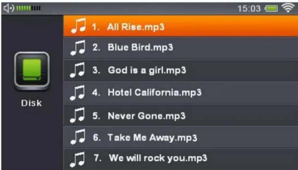 ALBRECHT DR 800TV - 1) Wiedergabe von Video-/Musik-/Bilddateien vom lokalen Laufwerk (integrierter Speicher) - 3