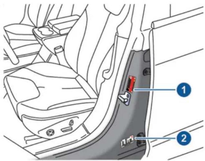 TESLA Model S (2018) - Étiquettes du vehicule - 1