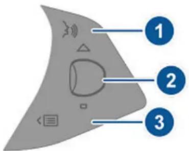 TESLA Model S (2018) - Utilisation des boutons à droite du volant de direction - 1