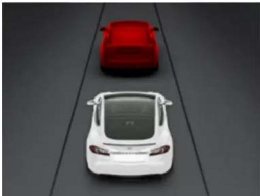 TESLA Model S (2018) - Avertissement de collision frontale - 1
