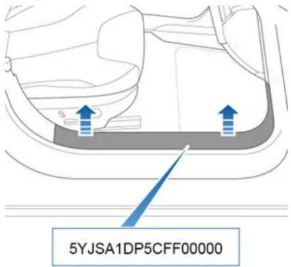 TESLA Model S (2018) - Numéro d'identification du vehicule - 2