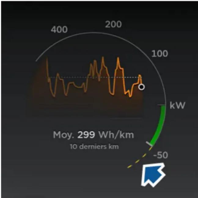 TESLA Model S (2018) - Freinage récapératif - 1