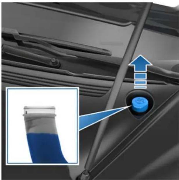 TESLA Model S (2018) - Faire l'appoint de liquide lave-glace - 1