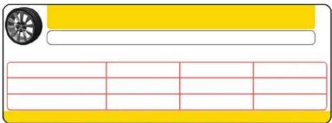 TESLA Model S (2018) - Étiquette d'information sur les pneus - 1