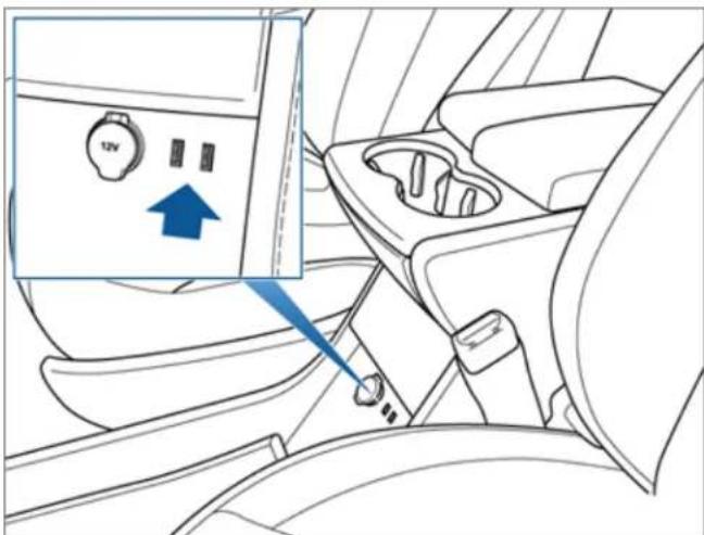 TESLA Model S (2018) - Ports USB - 1