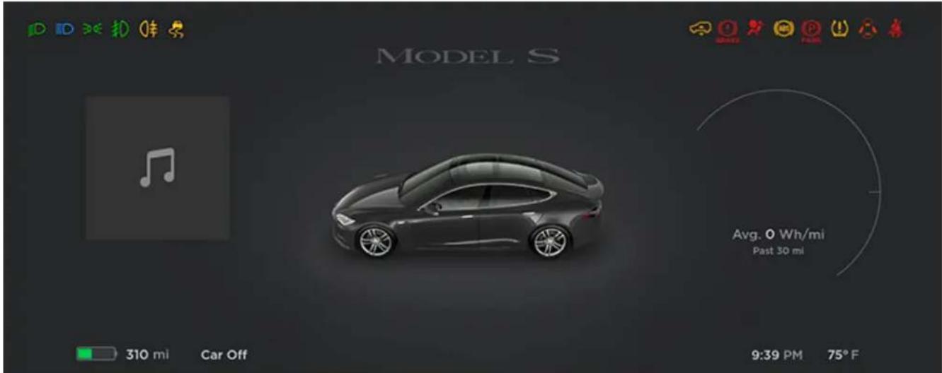 TESLA Model S (2018) - Présentation du tableau de bord - 1